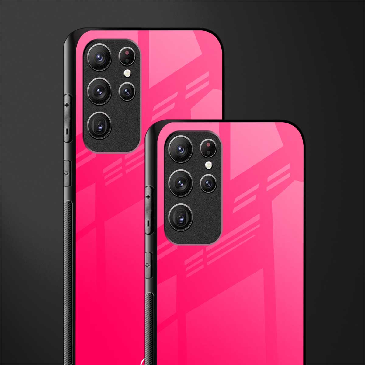 magenta paradise glass case for samsung galaxy s21 ultra image-2