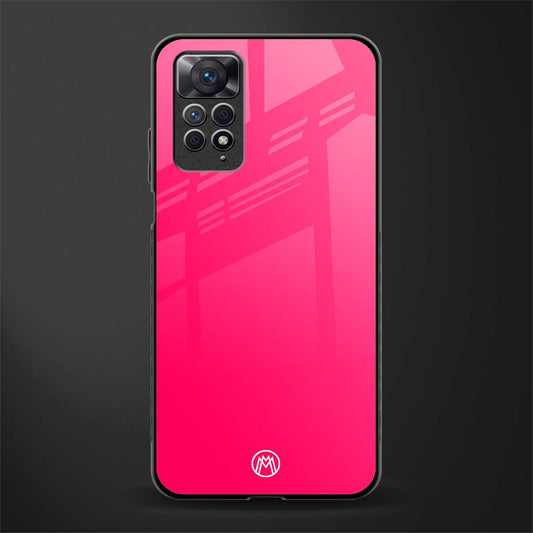 magenta paradise glass case for redmi note 11s image