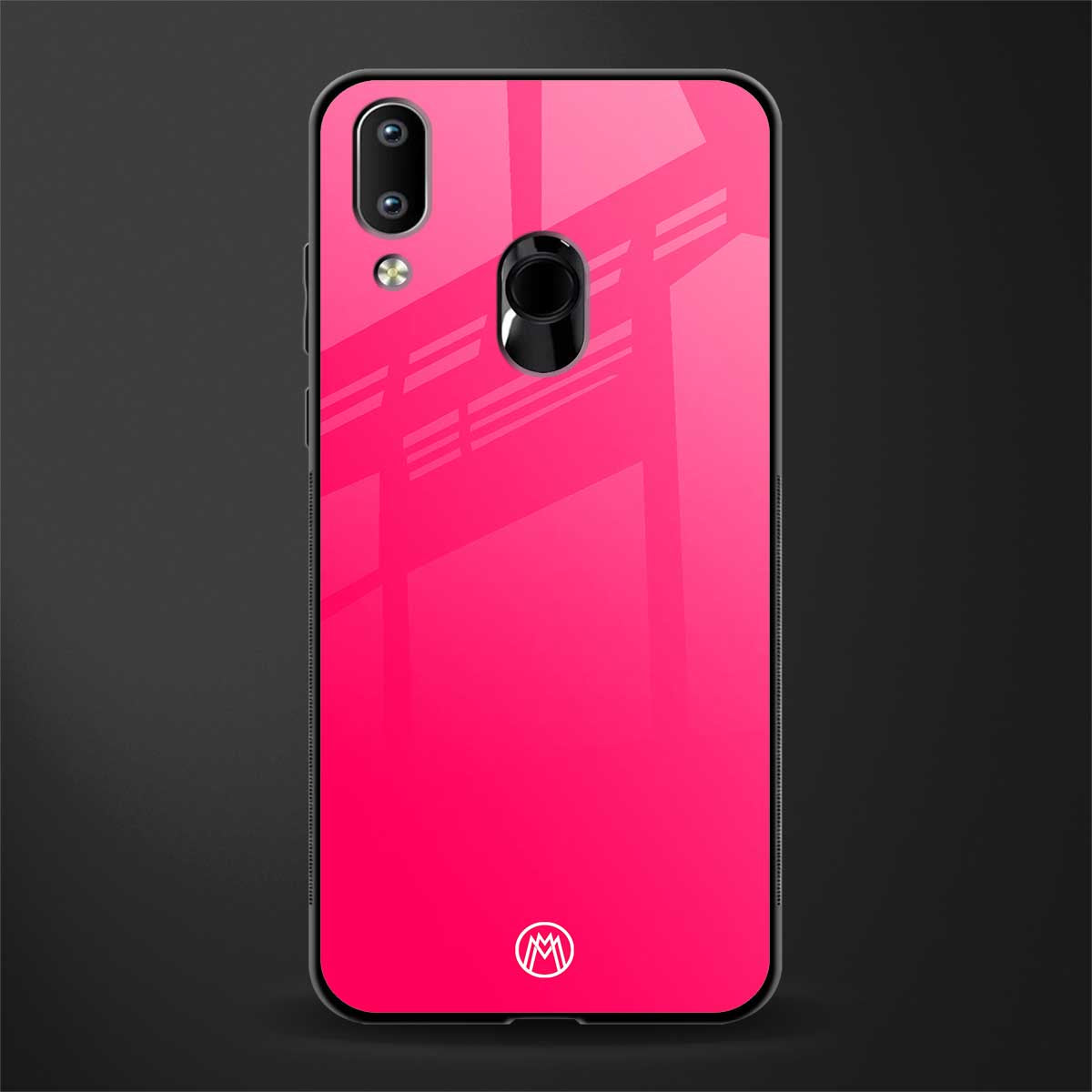 magenta paradise glass case for vivo y91 image