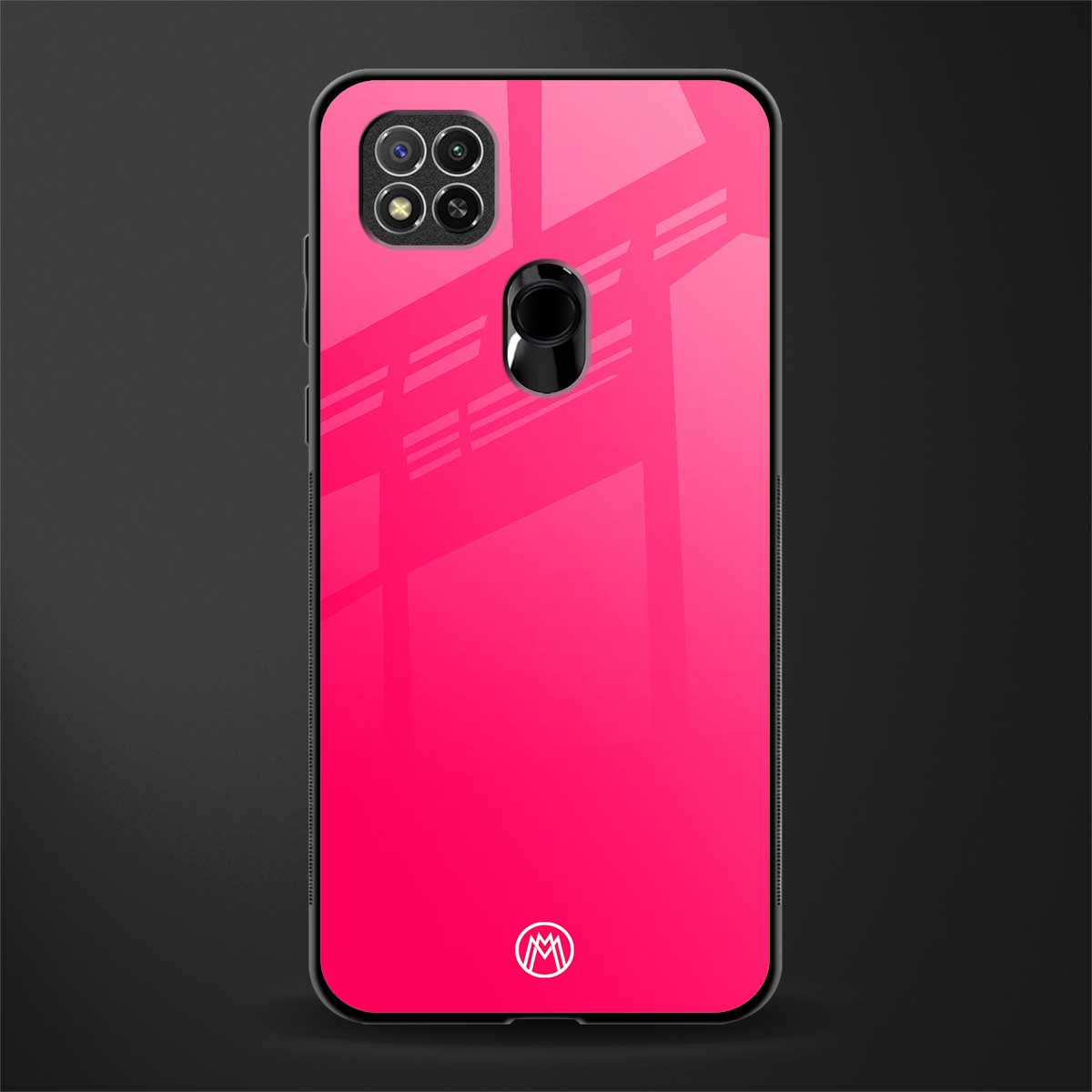 magenta paradise glass case for redmi 9c image