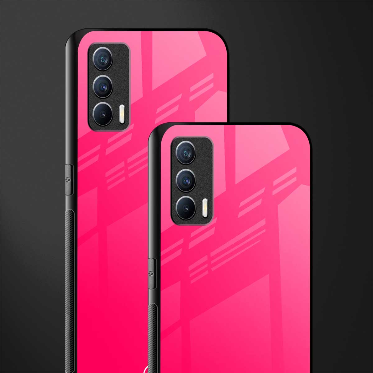 magenta paradise glass case for realme x7 image-2