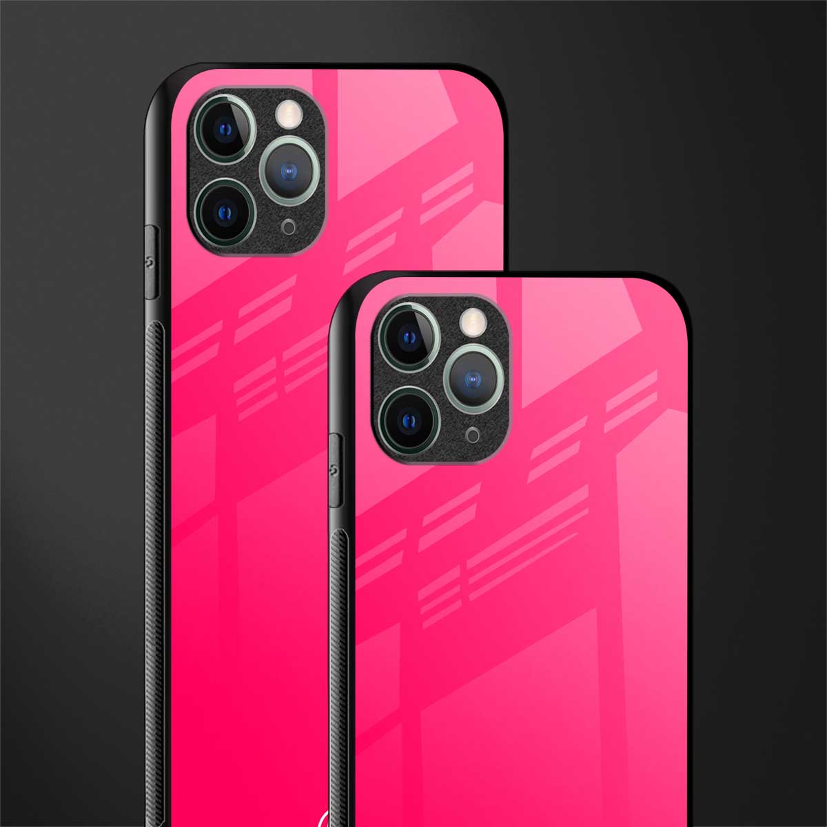 magenta paradise glass case for iphone 11 pro image-2