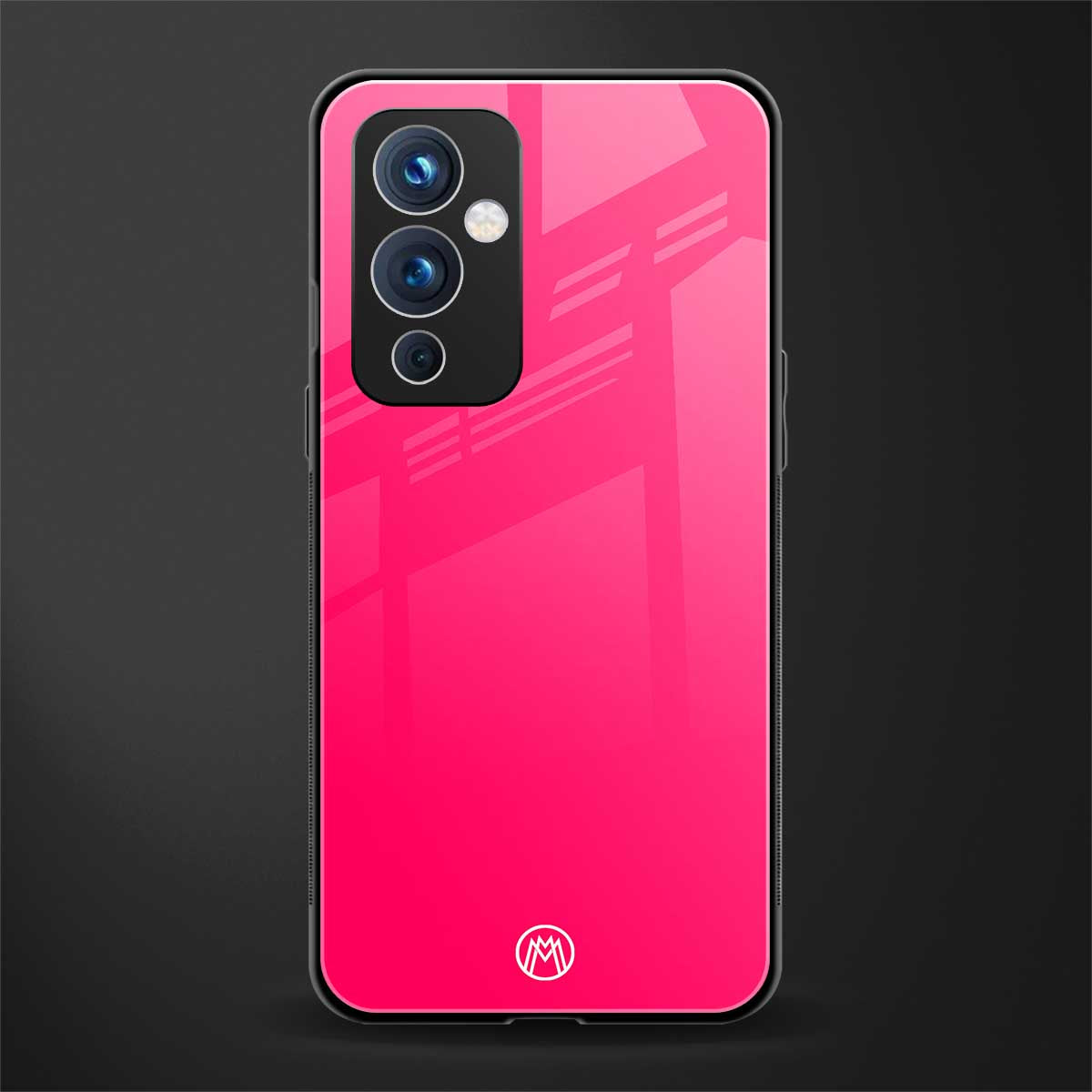 magenta paradise back phone cover | glass case for oneplus 9