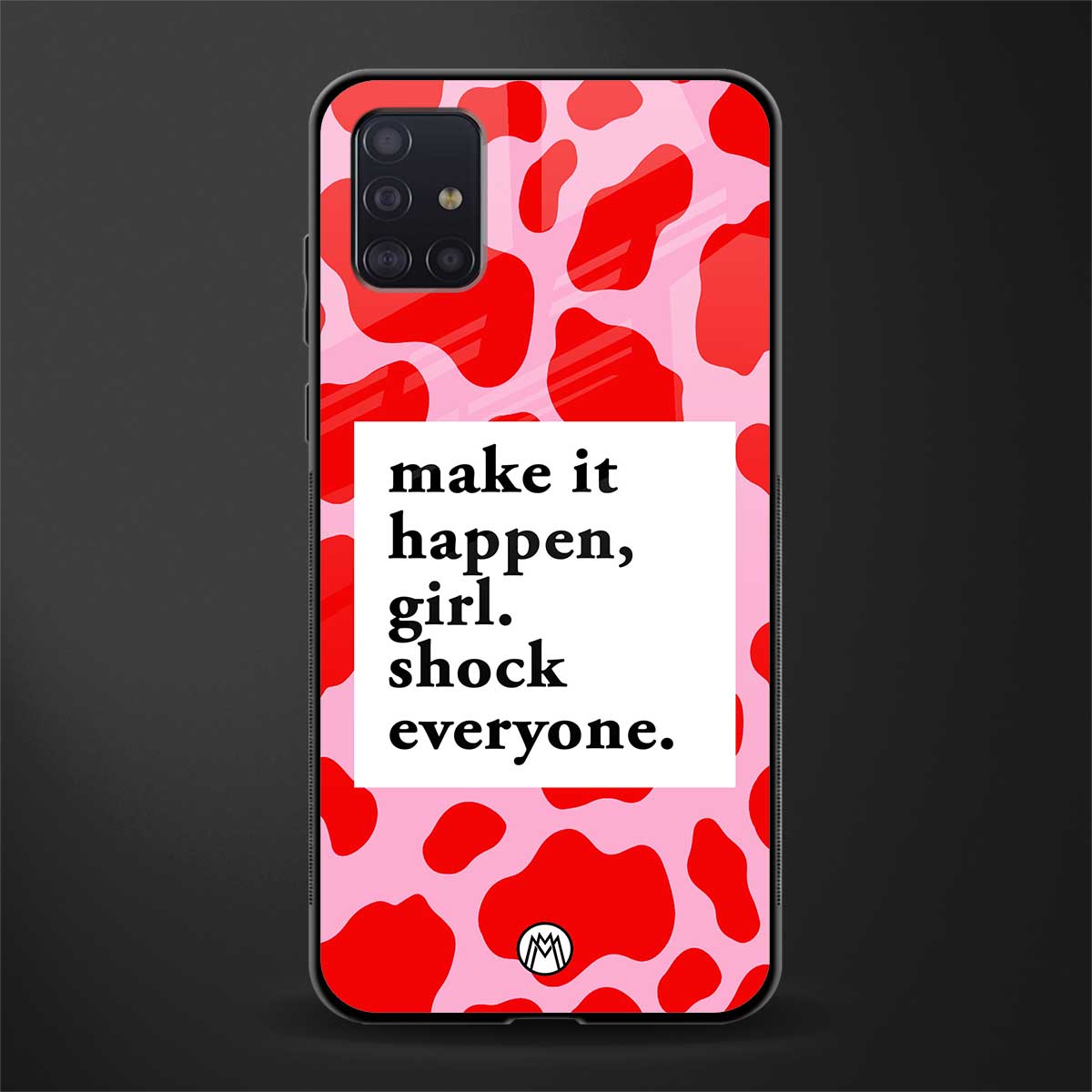 make it happen girl glass case for samsung galaxy a71 image