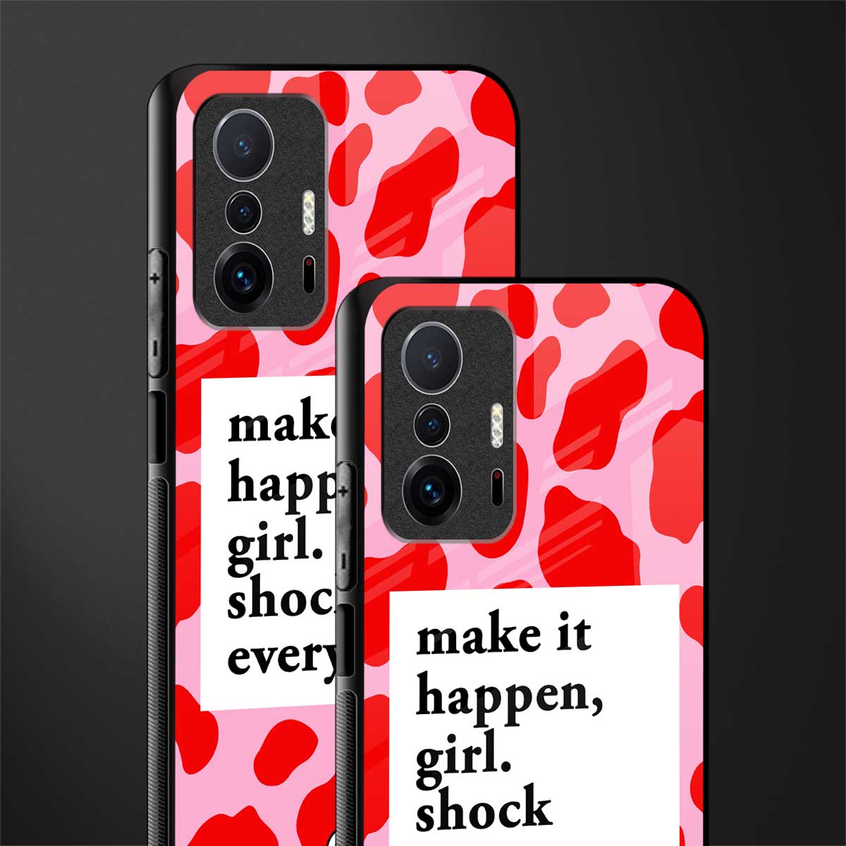 make it happen girl glass case for mi 11t pro 5g image-2