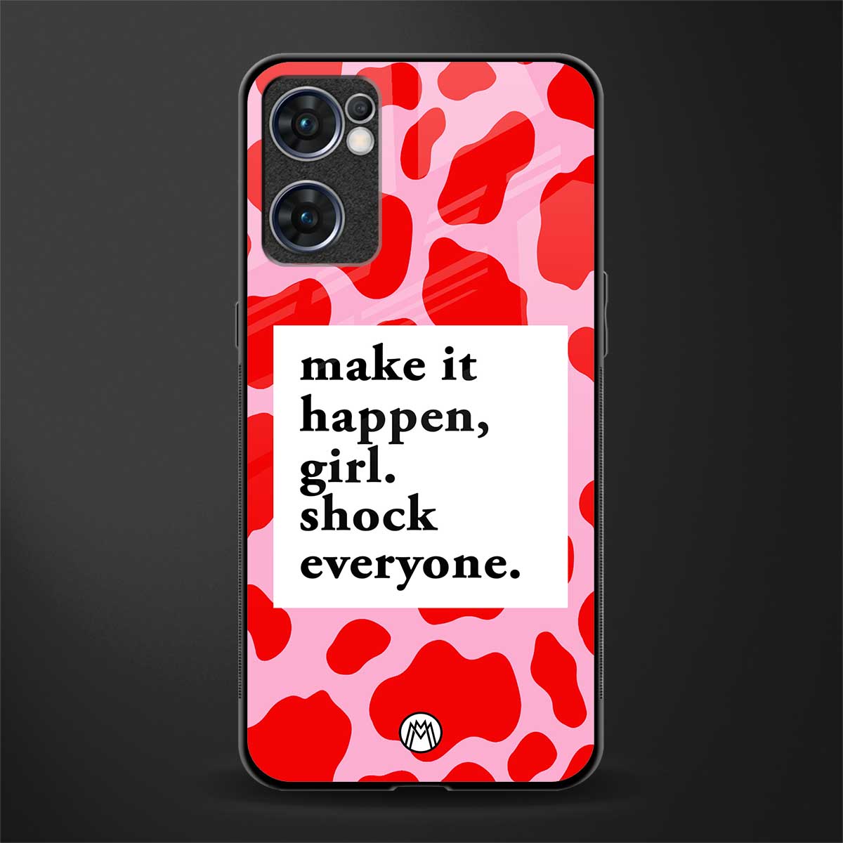make it happen girl glass case for oppo reno7 5g image