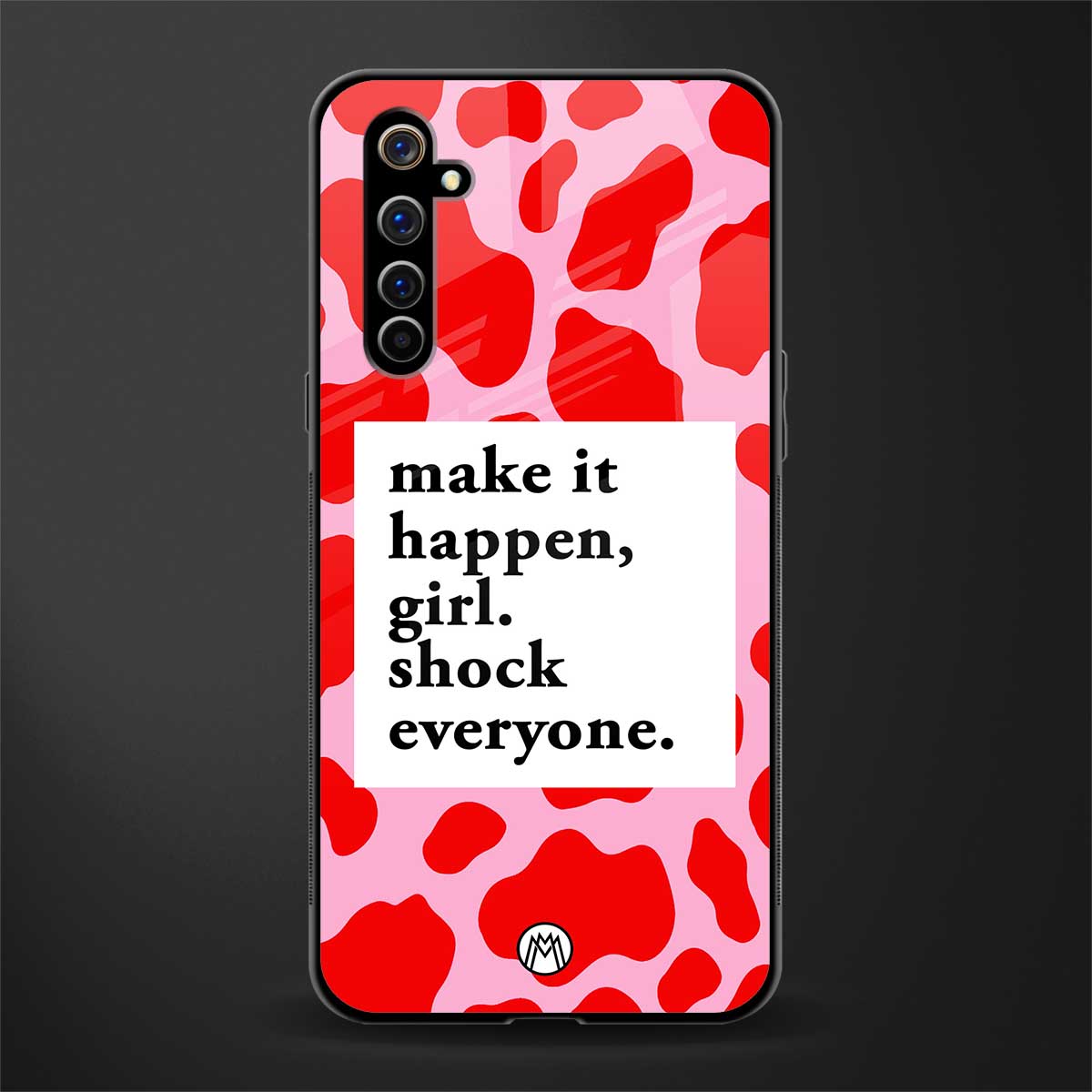 make it happen girl glass case for realme x50 pro image