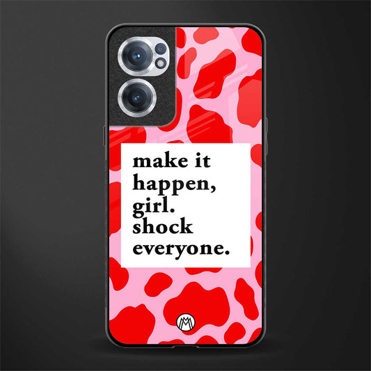 make it happen girl glass case for oneplus nord ce 2 5g image