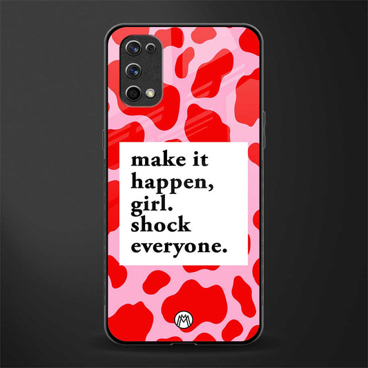 make it happen girl glass case for realme 7 pro image