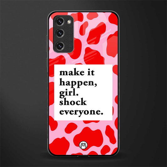 make it happen girl glass case for samsung galaxy s20 fe image