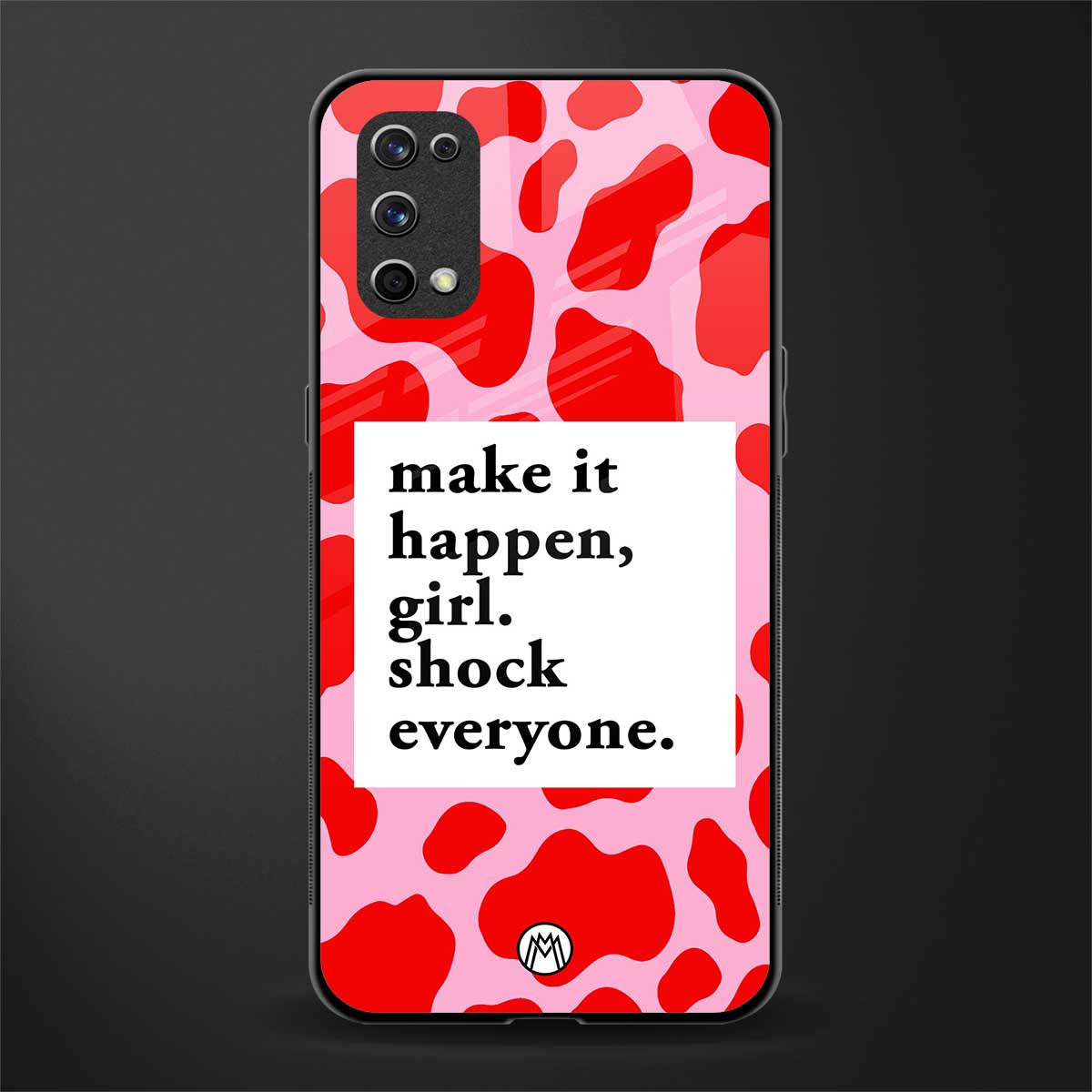 make it happen girl glass case for realme x7 pro image