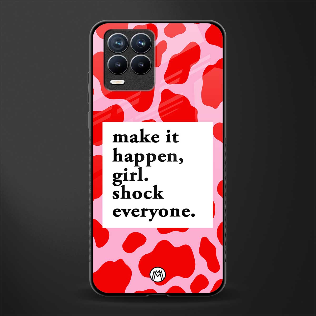 make it happen girl glass case for realme 8 4g image