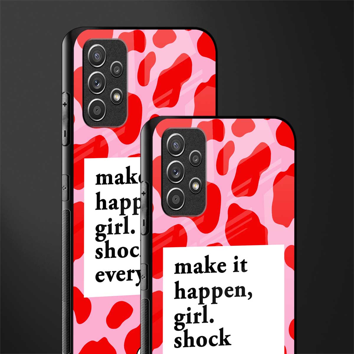make it happen girl glass case for samsung galaxy a32 4g image-2