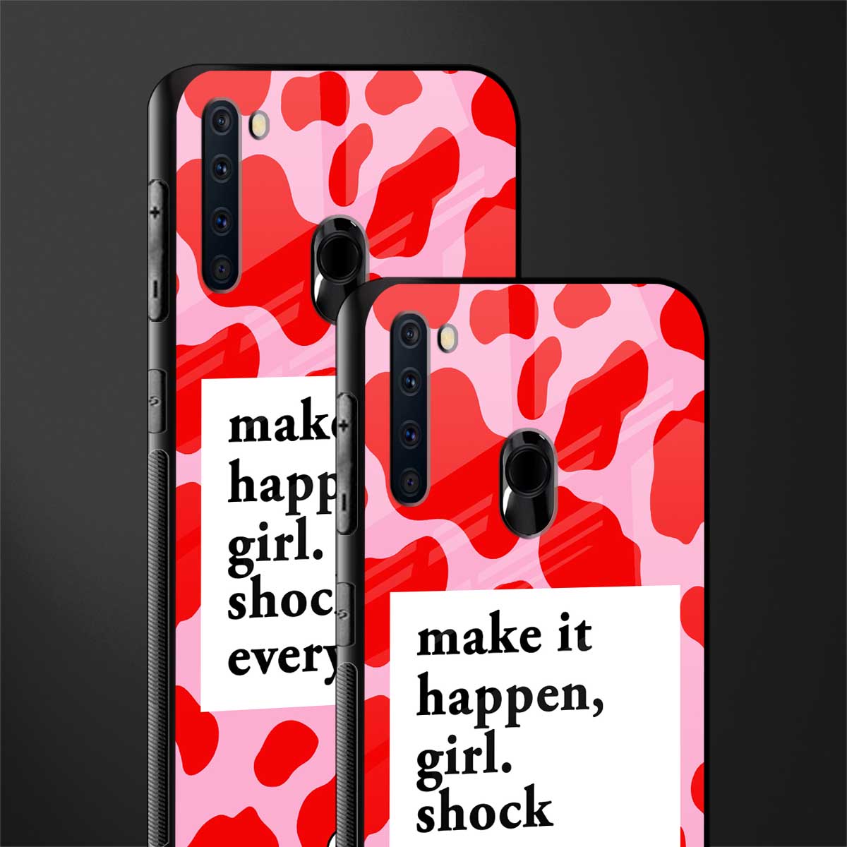 make it happen girl glass case for samsung a21 image-2