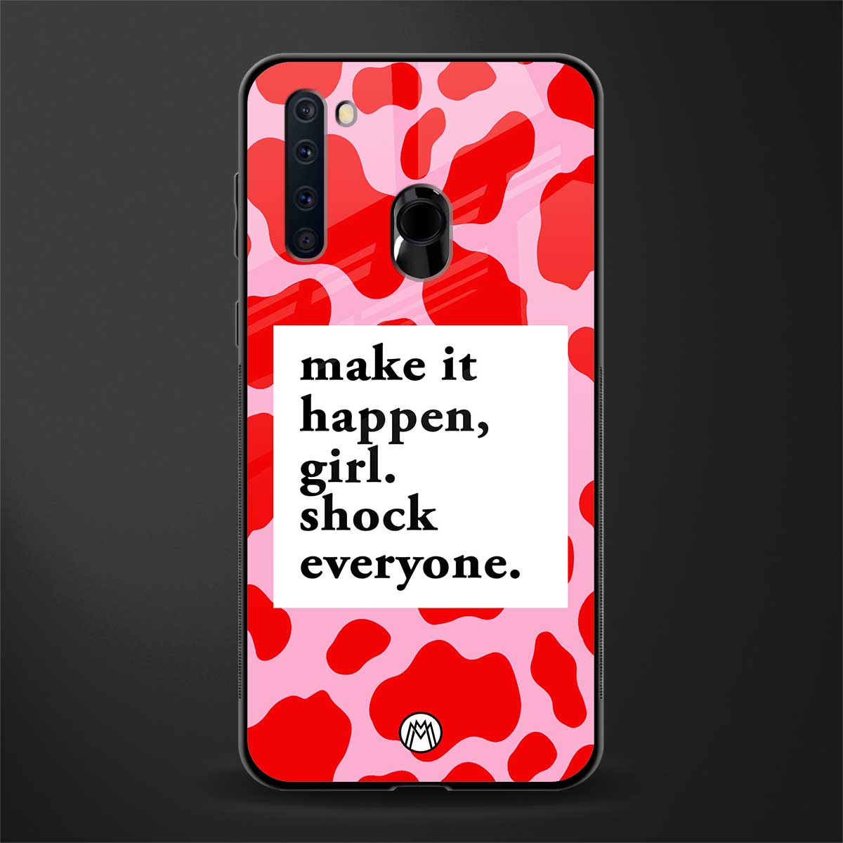 make it happen girl glass case for samsung a21 image