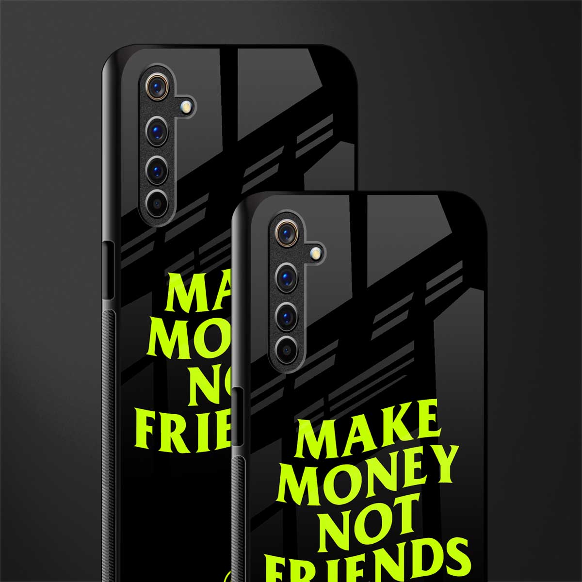make money not friends glass case for realme 6i image-2