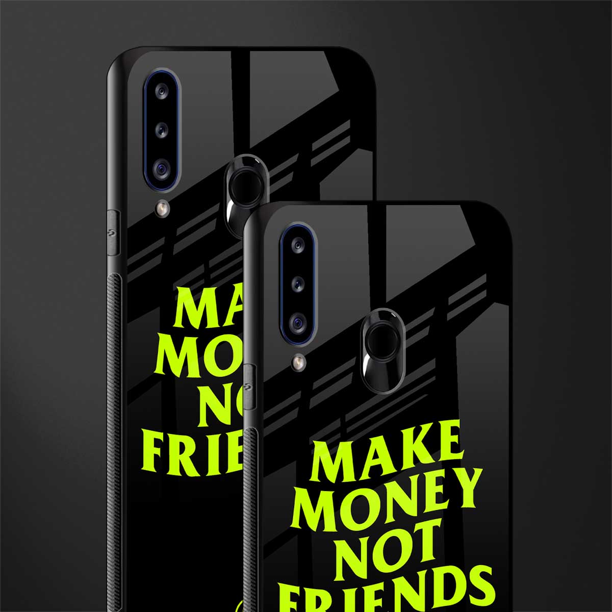 make money not friends glass case for samsung galaxy a20s image-2