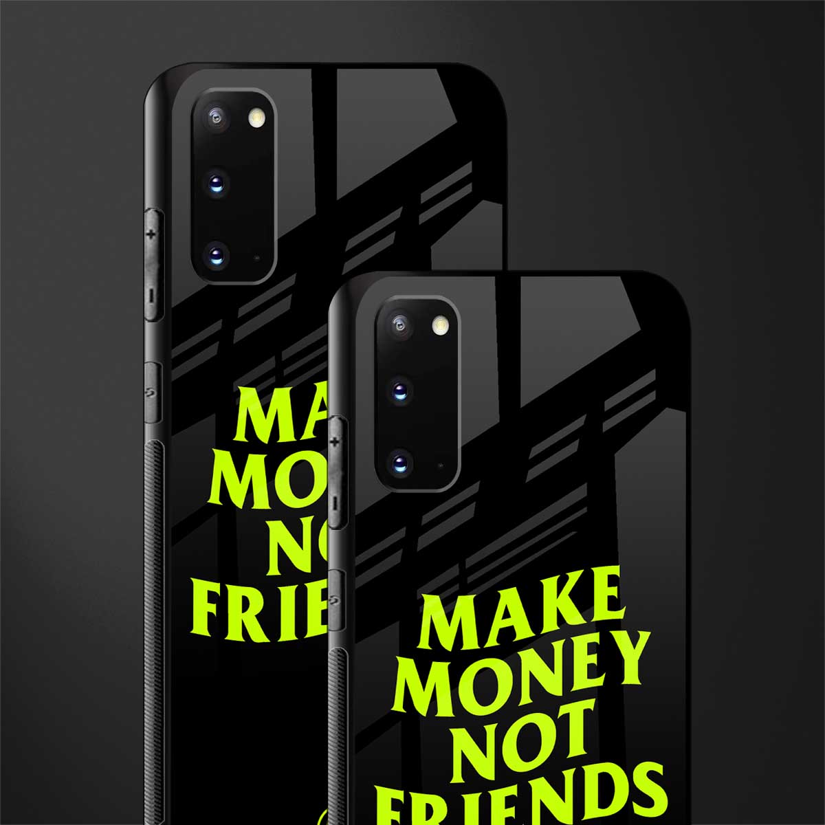 make money not friends glass case for samsung galaxy s20 image-2