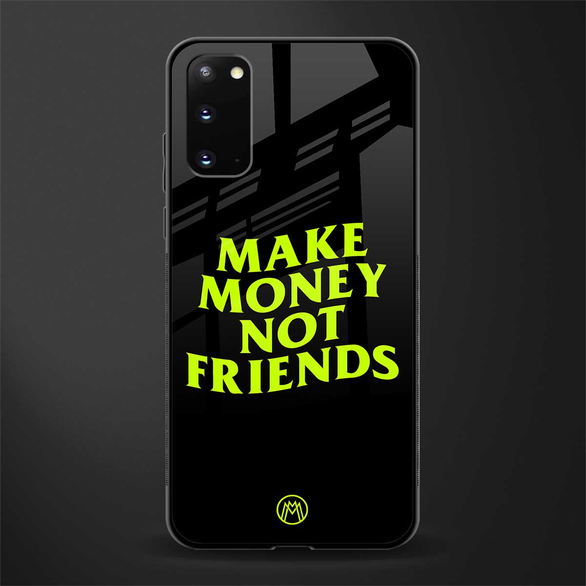 make money not friends glass case for samsung galaxy s20 image