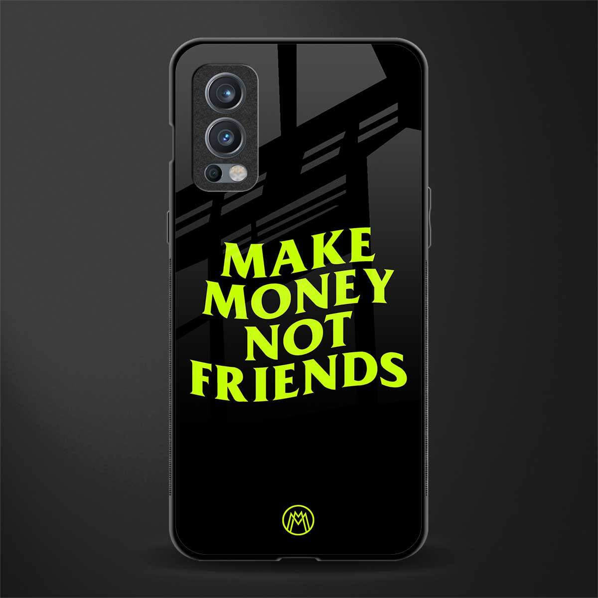 make money not friends glass case for oneplus nord 2 5g image