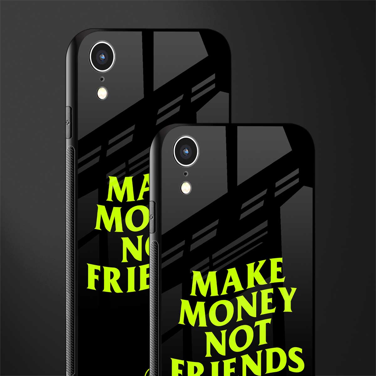 make money not friends glass case for iphone xr image-2