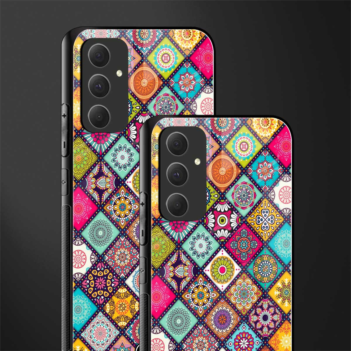 mandala art back phone cover | glass case for samsung galaxy a54 5g