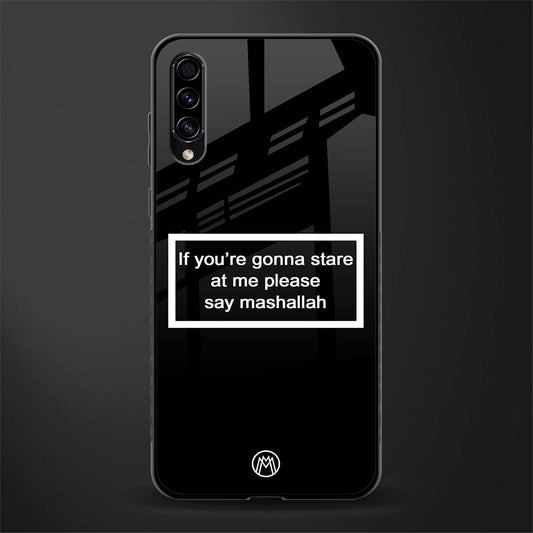 mashallah black edition glass case for samsung galaxy a70s image