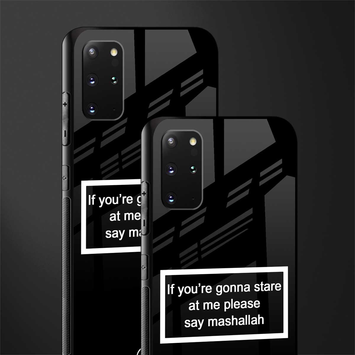 mashallah black edition glass case for samsung galaxy s20 plus image-2