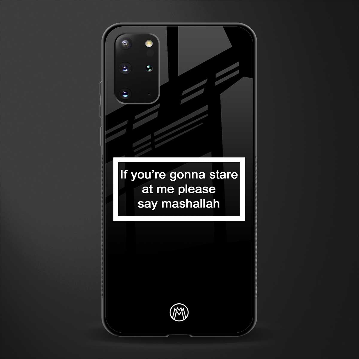 mashallah black edition glass case for samsung galaxy s20 plus image
