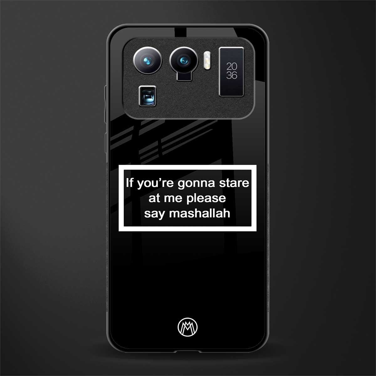 mashallah black edition glass case for mi 11 ultra 5g image