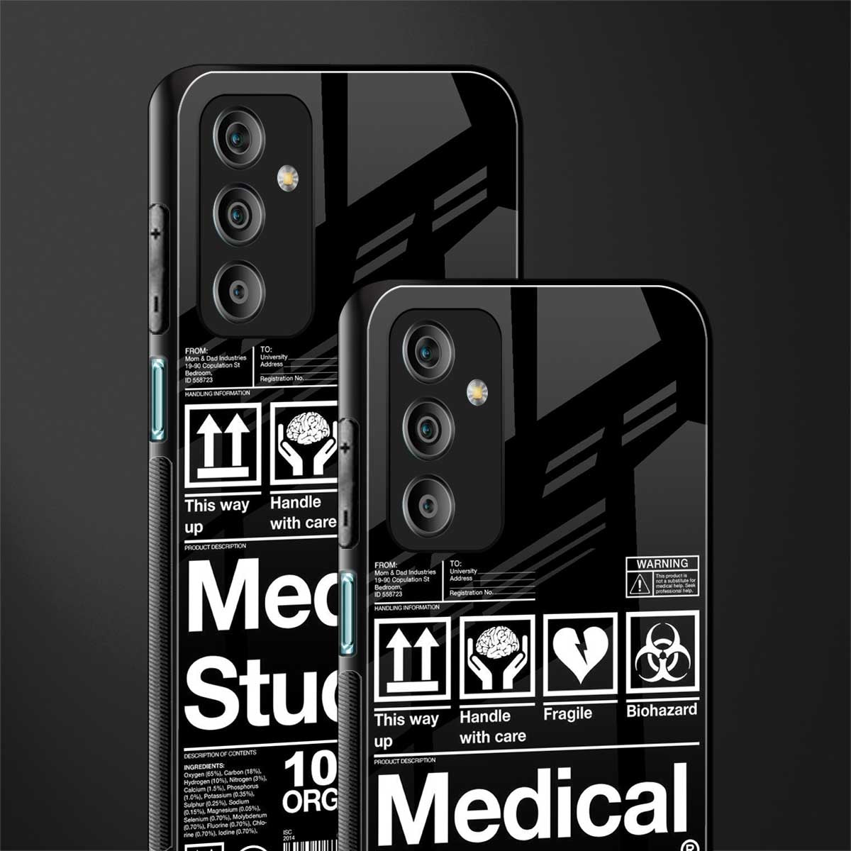 medical student back phone cover | glass case for samsung galaxy f23 5g
