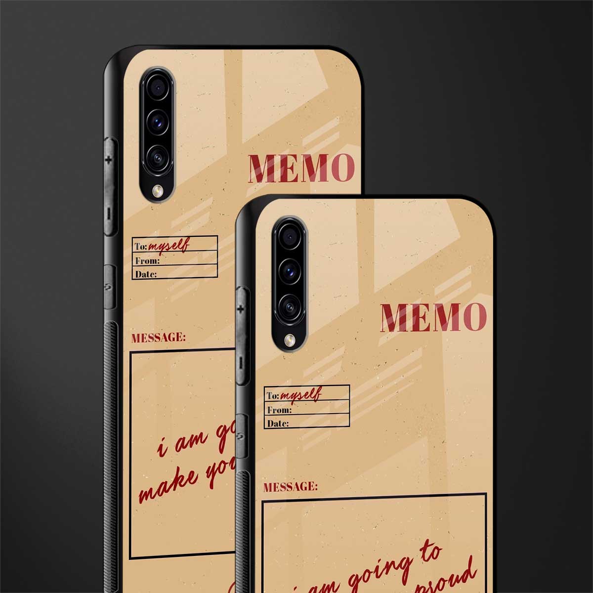 memo glass case for samsung galaxy a70 image-2
