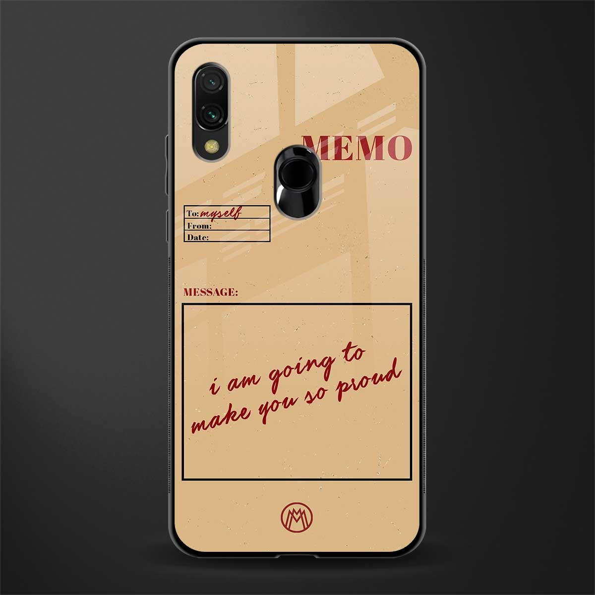 memo glass case for redmi y3 image