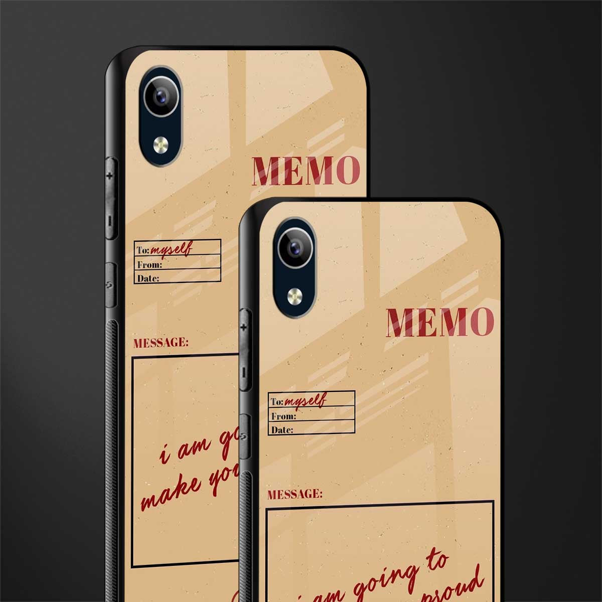 memo glass case for vivo y1s without fingerprint image-2