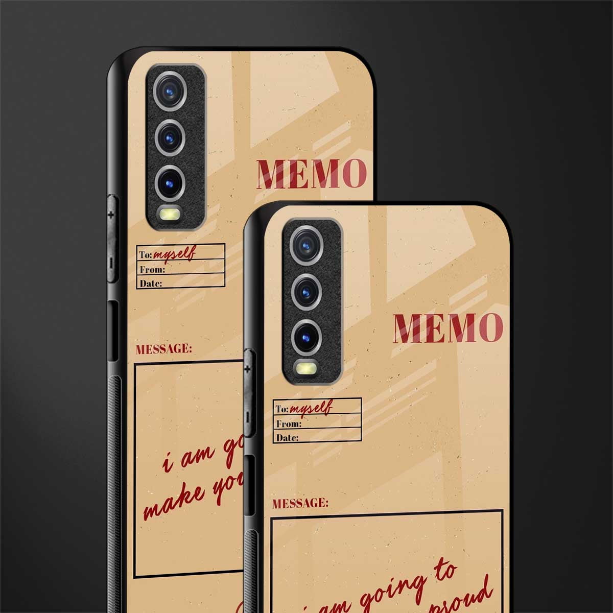 memo glass case for vivo y12s image-2