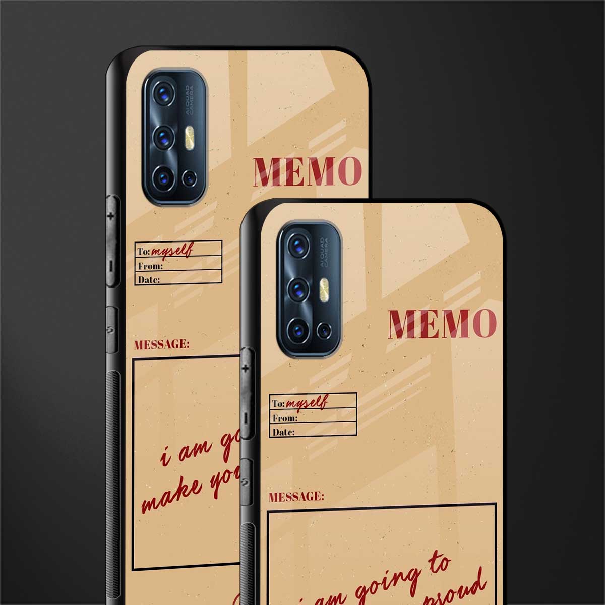 memo glass case for vivo v17 image-2