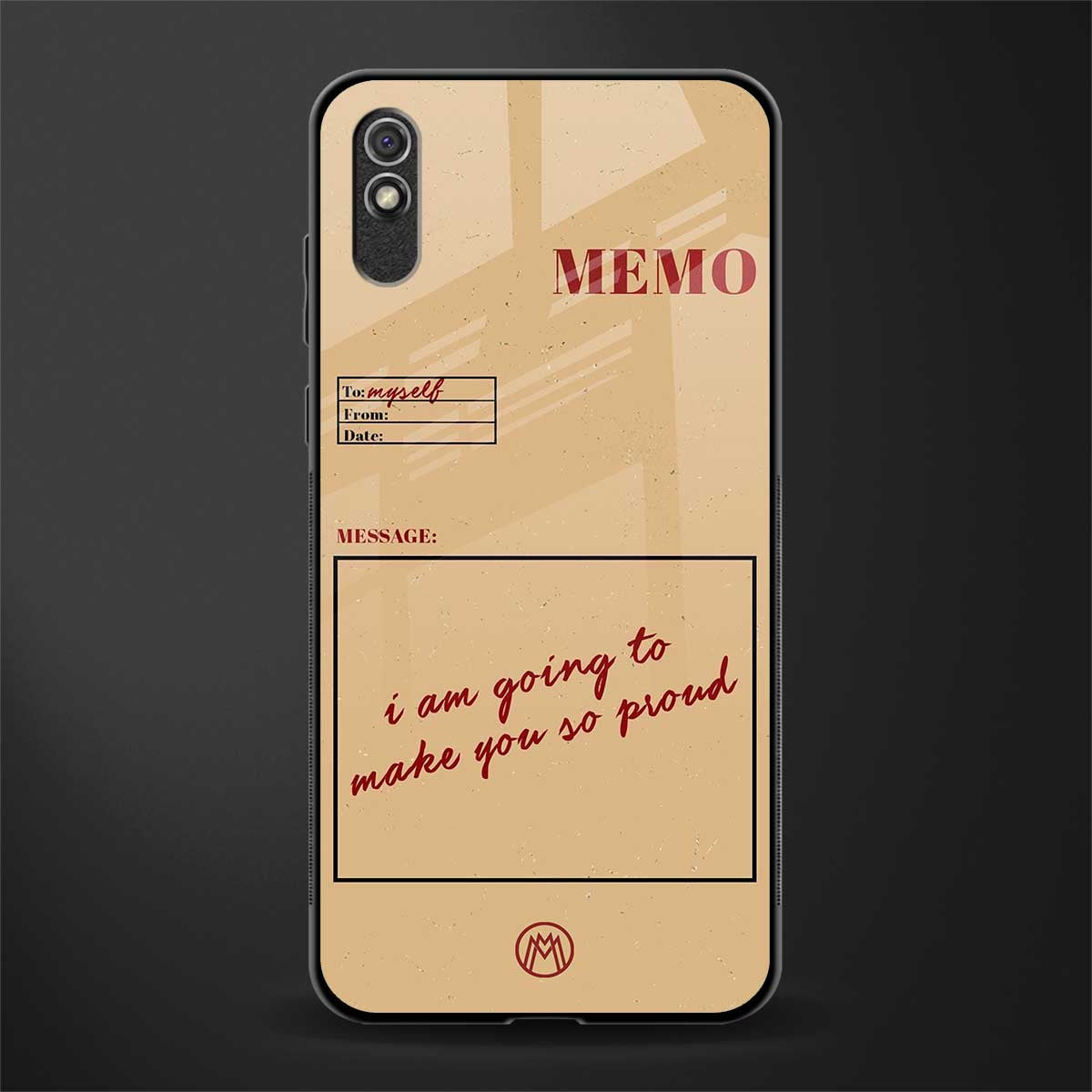 memo glass case for redmi 9a image