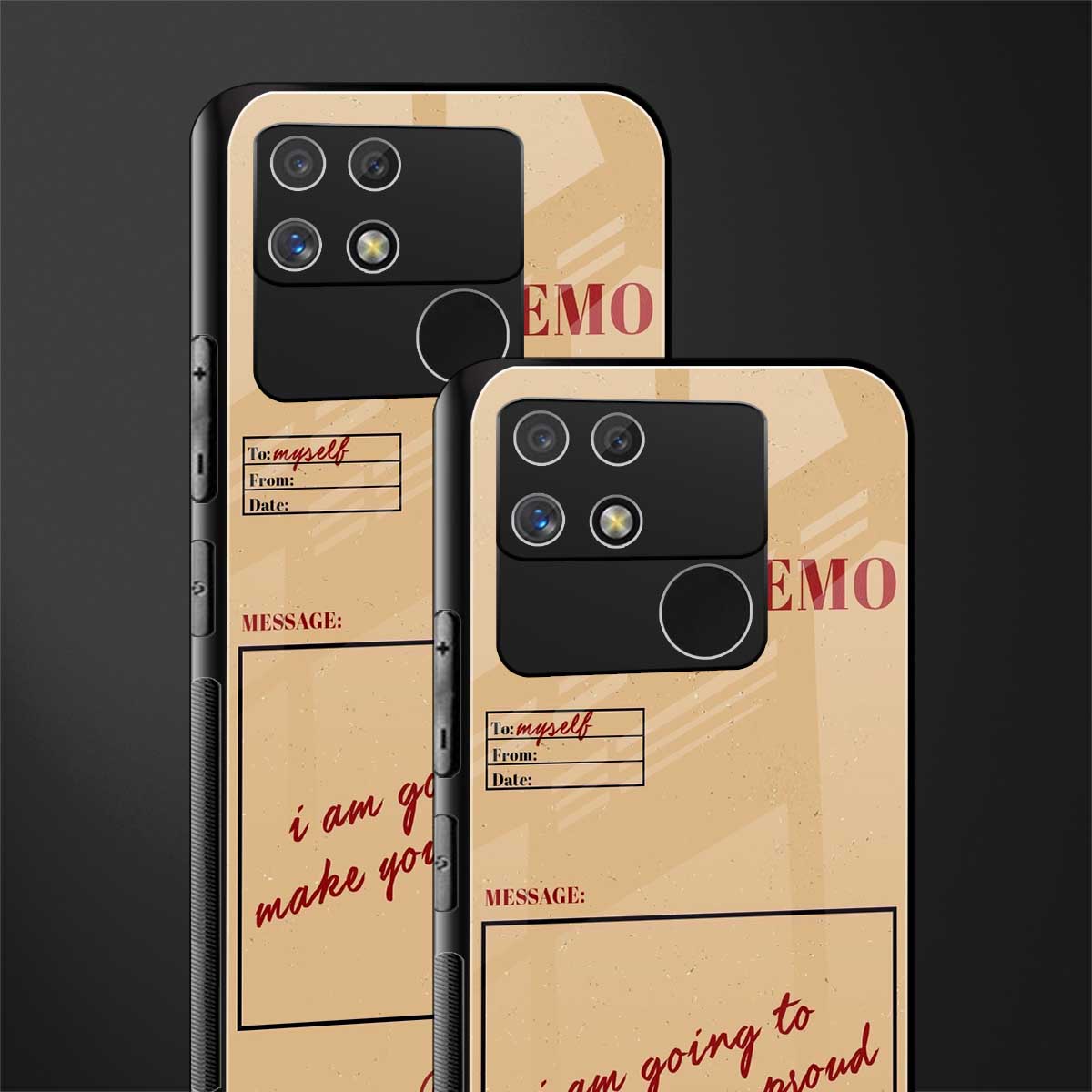 memo back phone cover | glass case for realme narzo 50a