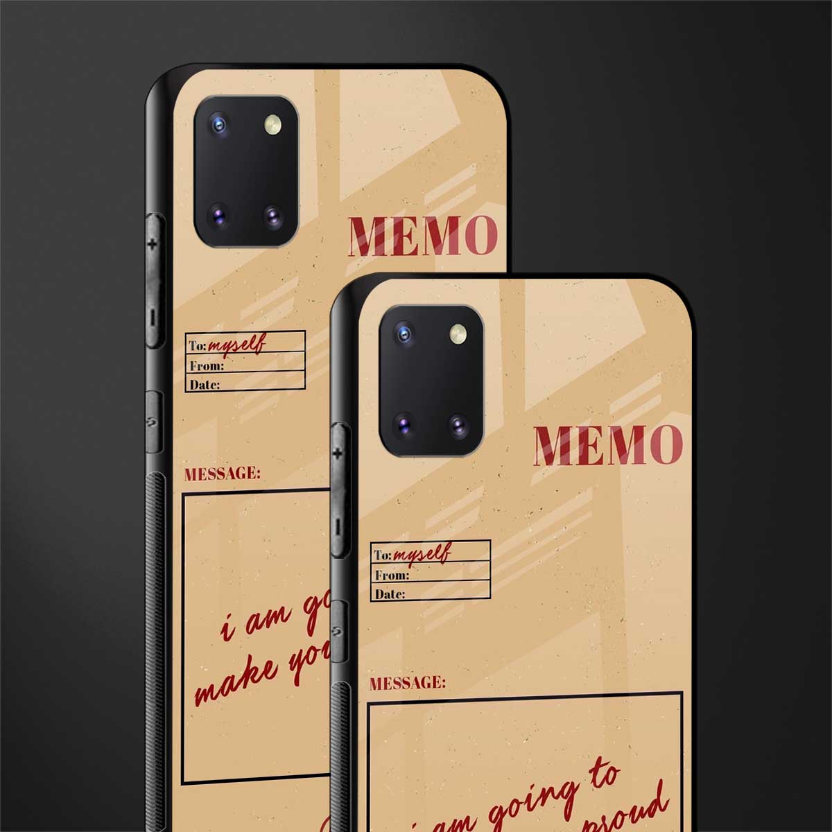 memo glass case for samsung a81 image-2