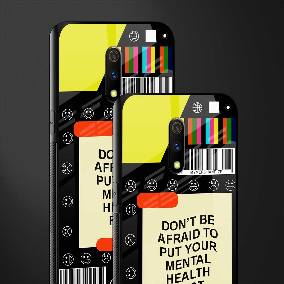 mental health glass case for oppo k3 image-2