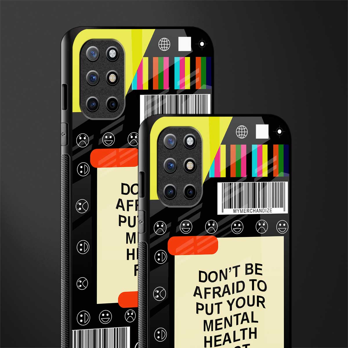 mental health glass case for oneplus 8t image-2