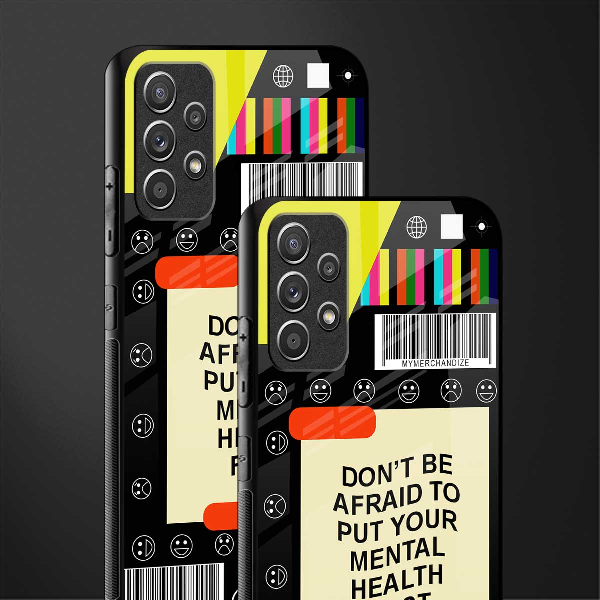 mental health glass case for samsung galaxy a72 image-2