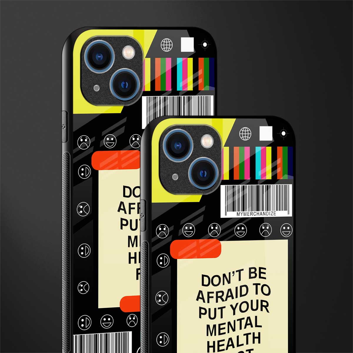 mental health glass case for iphone 13 image-2