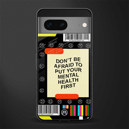 mental health back phone cover | glass case for google pixel 7