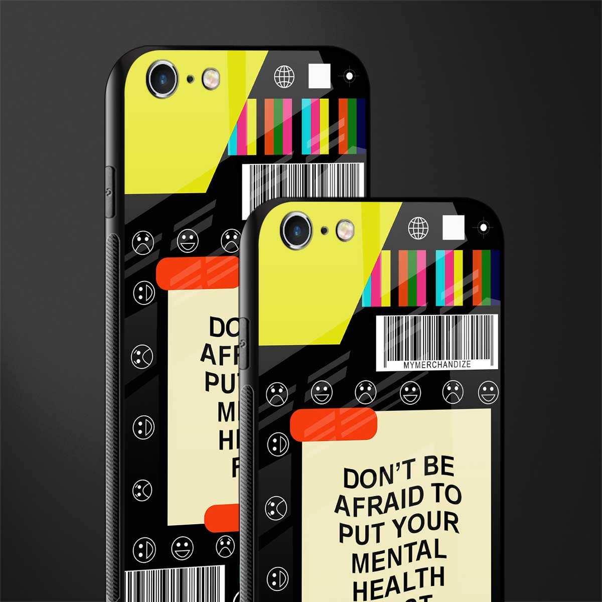 mental health glass case for iphone 6s plus image-2