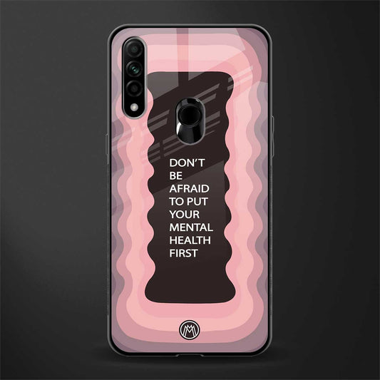 mental health first glass case for oppo a31