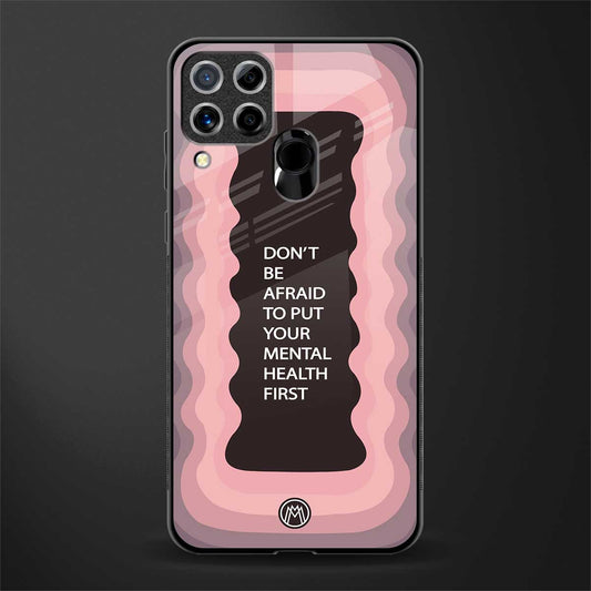 mental health first glass case for realme c15