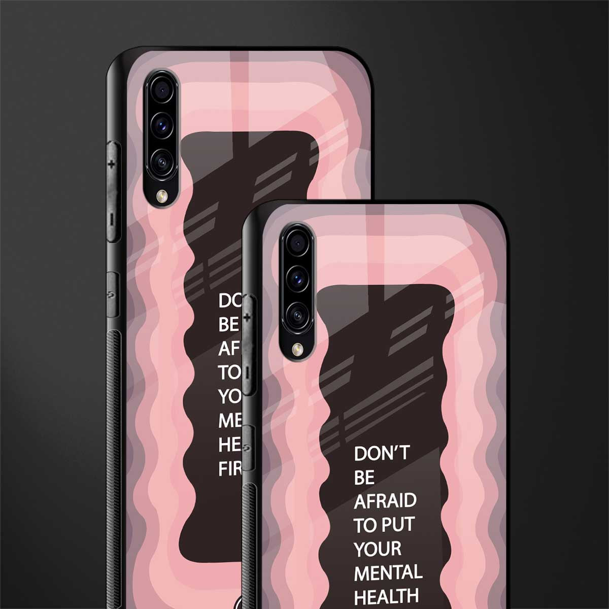 mental health first glass case for samsung galaxy a70s