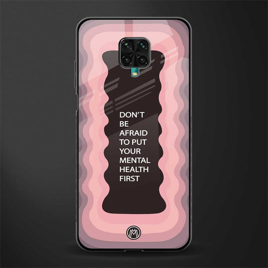 mental health first glass case for redmi note 9 pro max