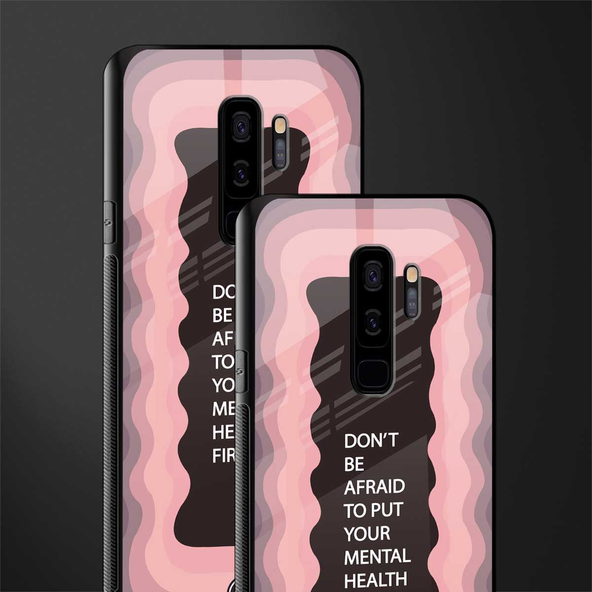 mental health first glass case for samsung galaxy s9 plus